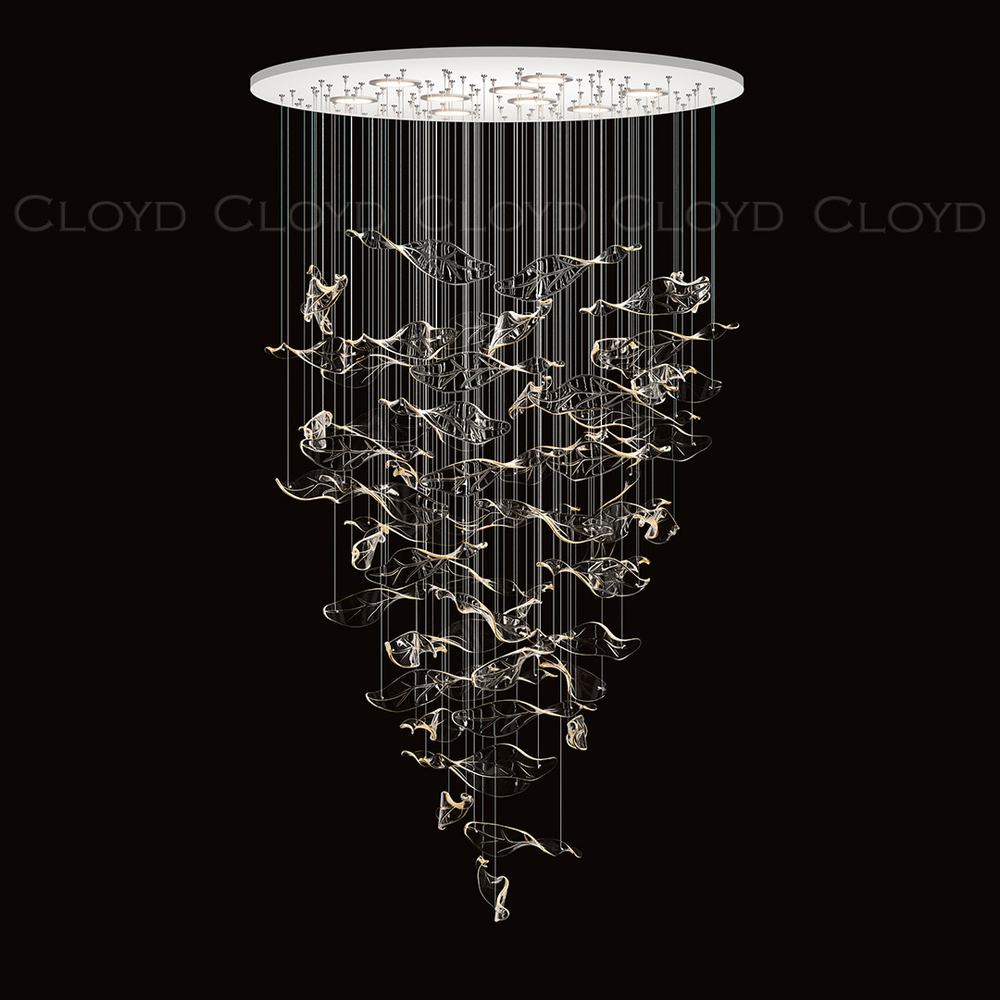 Декоративная композиция Cloyd AERIA 1715 S60 / Ø80 см - с потолочной чашей - белый (арт.60019)