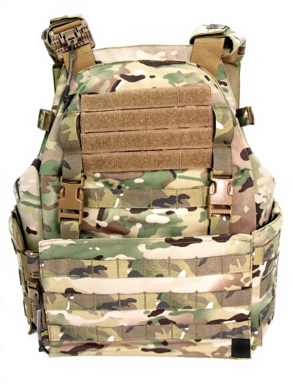 Чехол для бронежилета плитника КРЕПОСТЬ быстросброс справа MIMICRYA, Cordura 1000D, MULTICAM, L-XL