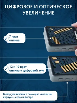 Лупа цифровая Levenhuk ERGO 20 - цифровое и оптическое увеличение, бронзовые контакты