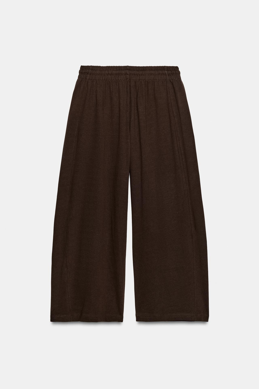 ZARA БРЮКИ ПРЯМОГО КРОЯ, КОРИЧНЕВЫЙ