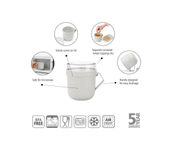 Brabantia Кружка Make & Take 600мл Светло-серая 203848