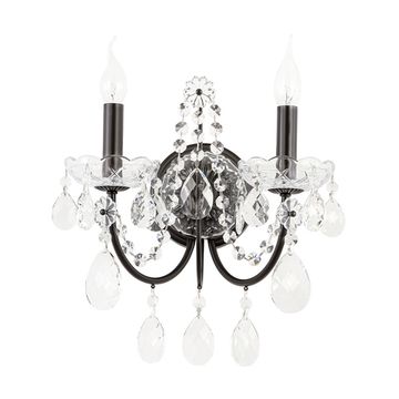 Бра 2*E14 ODELIS AP2 BROWN коричневый Crystal Lux