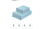Комплект полотенец вафельных Home One 45х70 (2шт), 80х150 (2шт), голубой