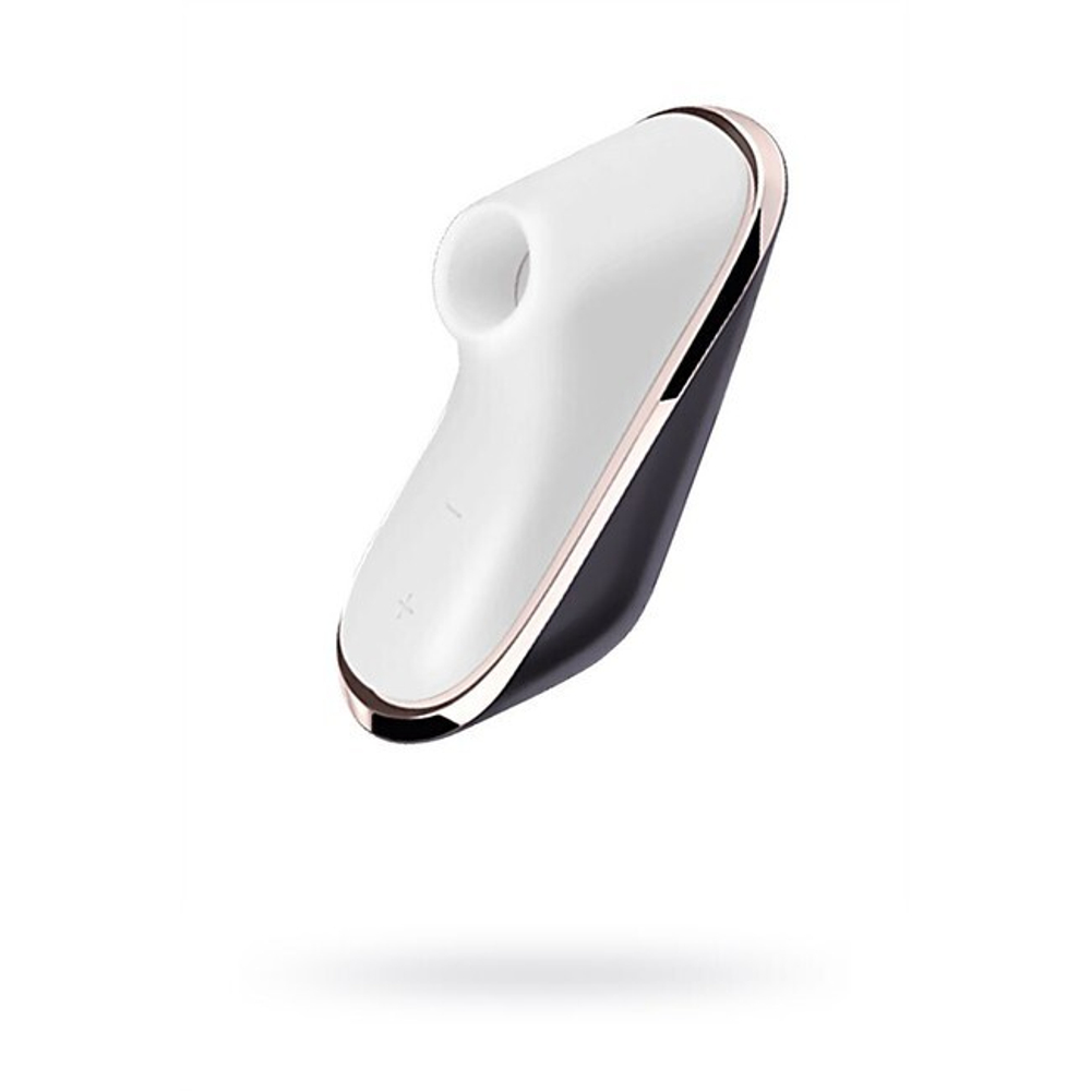 Вакуум-волновой бесконтактный стимулятор клитора в компактном формате Satisfyer Pro Traveler (11 режимов) (Цвет: белый, черный, золотистый)