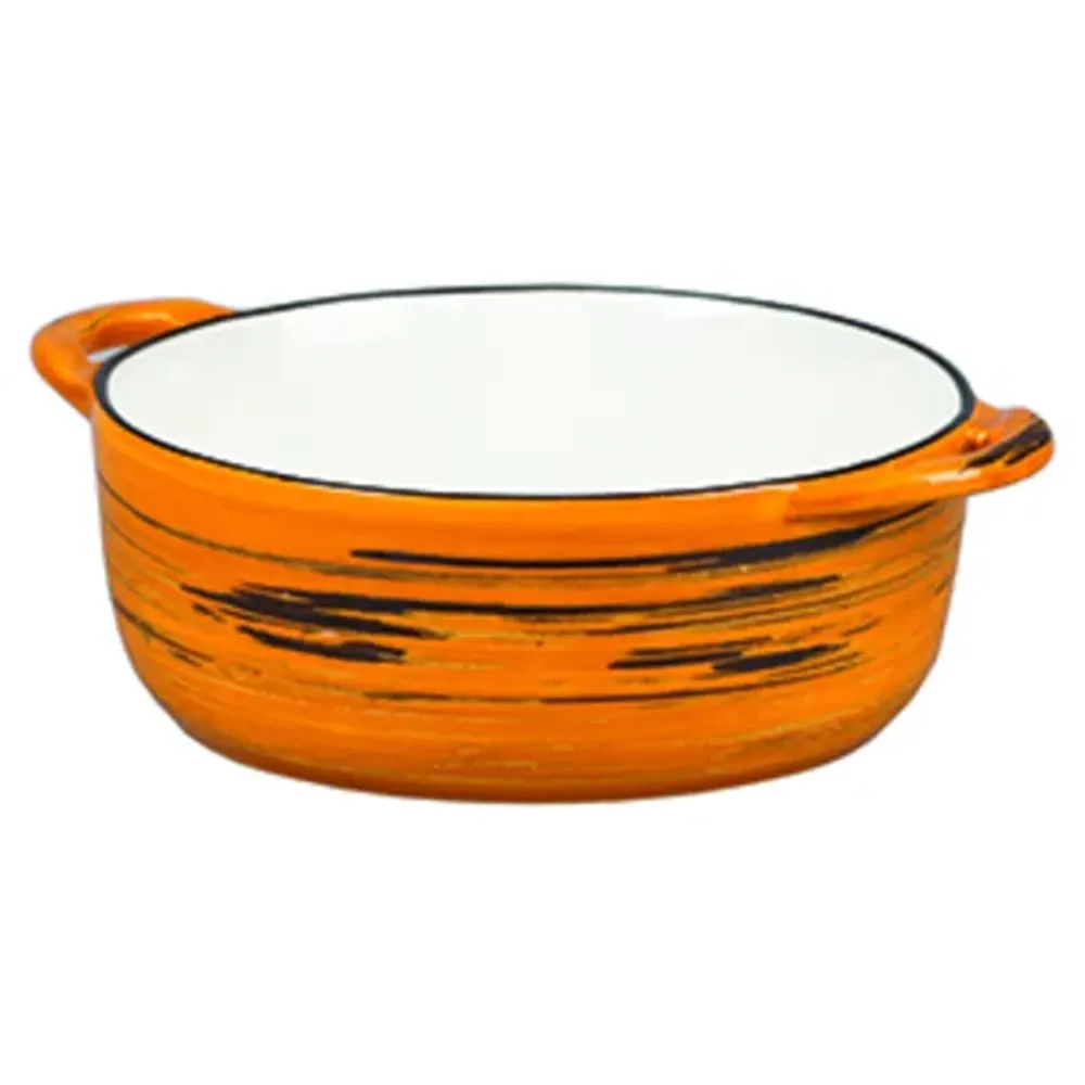 Бульонница 550 мл d 14,5 см h5,5 см с ручками Texture Yellow Circular P.L. Proff Cuisine [6]