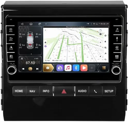 Магнитола для Toyota Land Cruiser 200 2015-2021 (с JBL и 360) - Kuberg HP-T9619 (кнопки и крутилки), Android 12, Быстрая, CarPlay, 4G SIM-слот