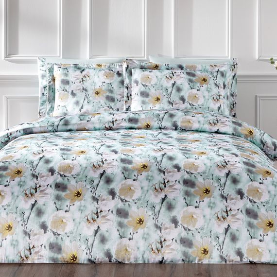 Постельное белье DREAMY синий жатка deluxe TIVOLYO HOME Турция