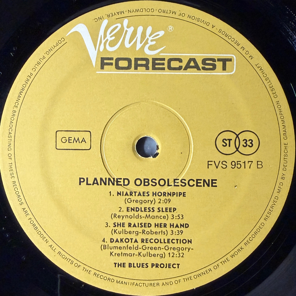 The Blues Project ‎– Planned Obsolescence (Германия 1968г.)