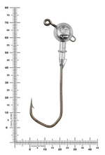 Джиг некрашеный Stinger Eye Jig, крючок Vido Craft VD-079 6/0 (3шт/уп)