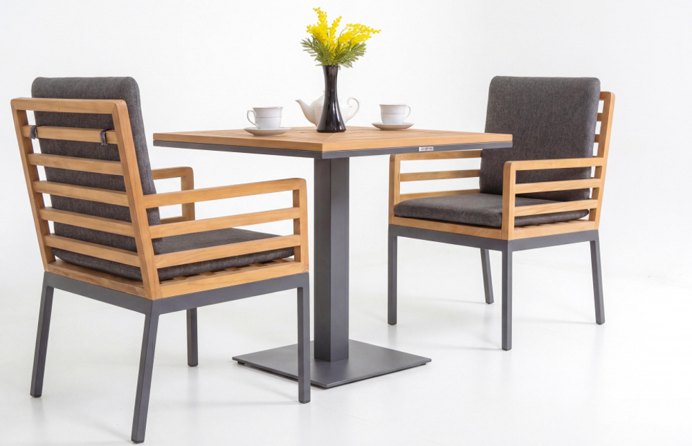 Стол обеденный Ideal Patio ЭГМОНТ из тика 80x80 резервный дубль