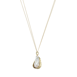 Кулон с жемчугом — Caviar Jewellery, желтый