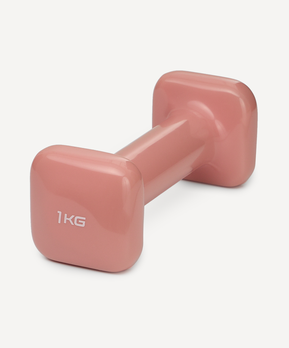 Гантель виниловая STARFIT DB-106 1 кг, терракотовый, пара