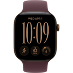 Apple Watch 12 46mm Light Gold Aluminum Case / Burgundy Sport Band