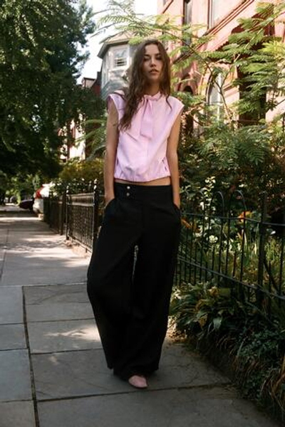 ШИРОКИЕ БРЮКИ С ОТВОРОТАМИ — ZARA