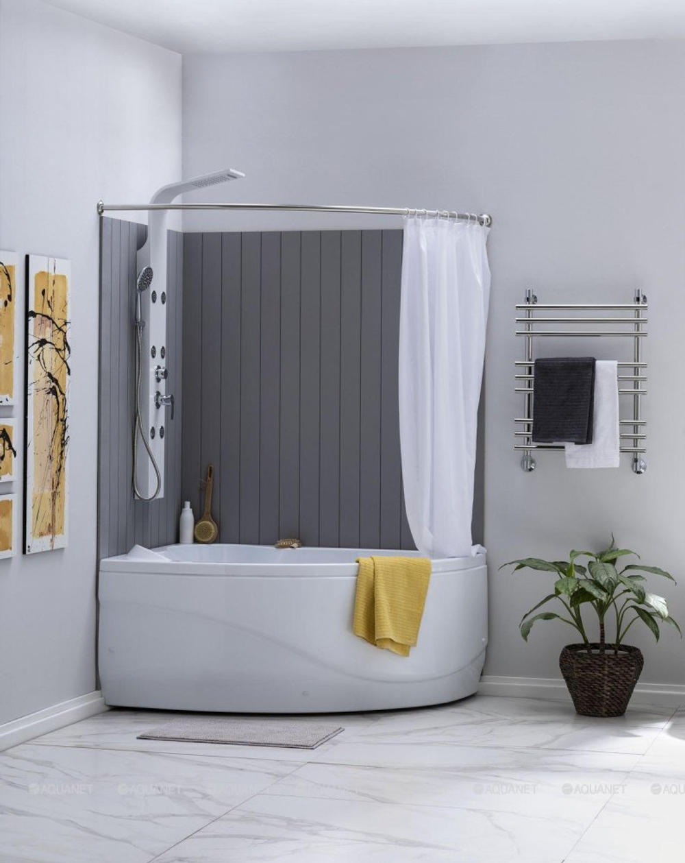 Акриловая ванна Aquanet (Акванет) Mayorca 150x100 L с каркасом