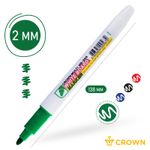 Маркер для магнитно-маркерных досок 1.0мм, Crown, зелёный
