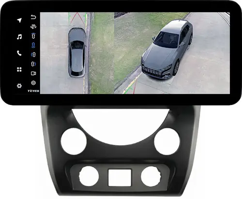 Магнитола для SsangYong Rexton 3 Y290 2012-2017 - Teyes LUX ONE 360 монитор 12.3" 2K QLED на Android 10, Быстрая, CarPlay, 4G SIM-слот, 4 камеры в комплекте