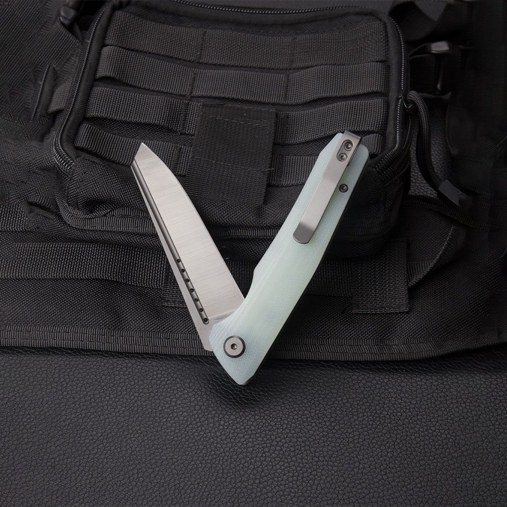 Нож складной Bestech Slyther сталь 14C28N, рукоять G10 прозрачная
