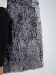 Дубленка зимняя с капюшоном натуральная