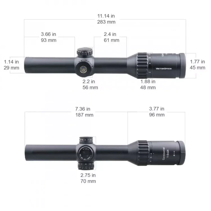 Прицел Vector Optics Continental X6 1-6x24 FIBER (SCOC-48)
