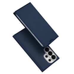 Чехол книжка синего цвета для смартфона Samsung Galaxy S26 Ultra, серия Skin Pro Series от Dux Ducis