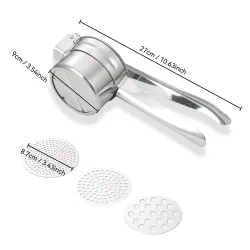 Пресс для овощей, картофеля 3 диска d 9 см h6,5 см l 27 см нерж. P.L. Proff Cuisine