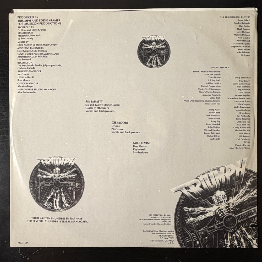 Triumph - Thunder Seven (США 1984г.)