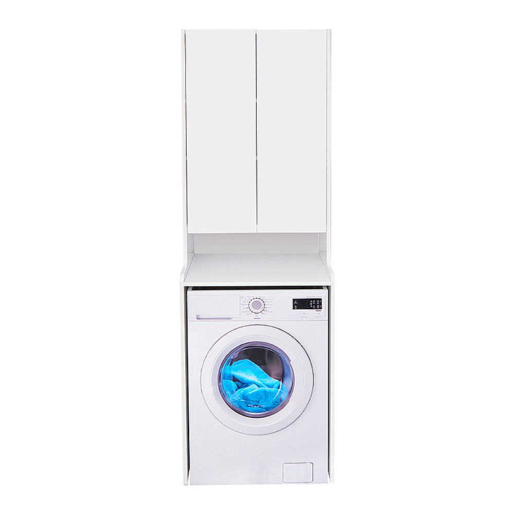 Шкаф для стиральной машины AQUATON ЛОНДРИ 60 белый глянец (1A260503LH010)