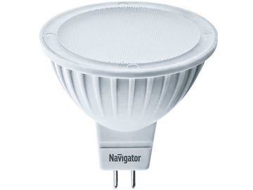 Лампа светодиодная Navigator Холодный белый свет 6500K GU5.3