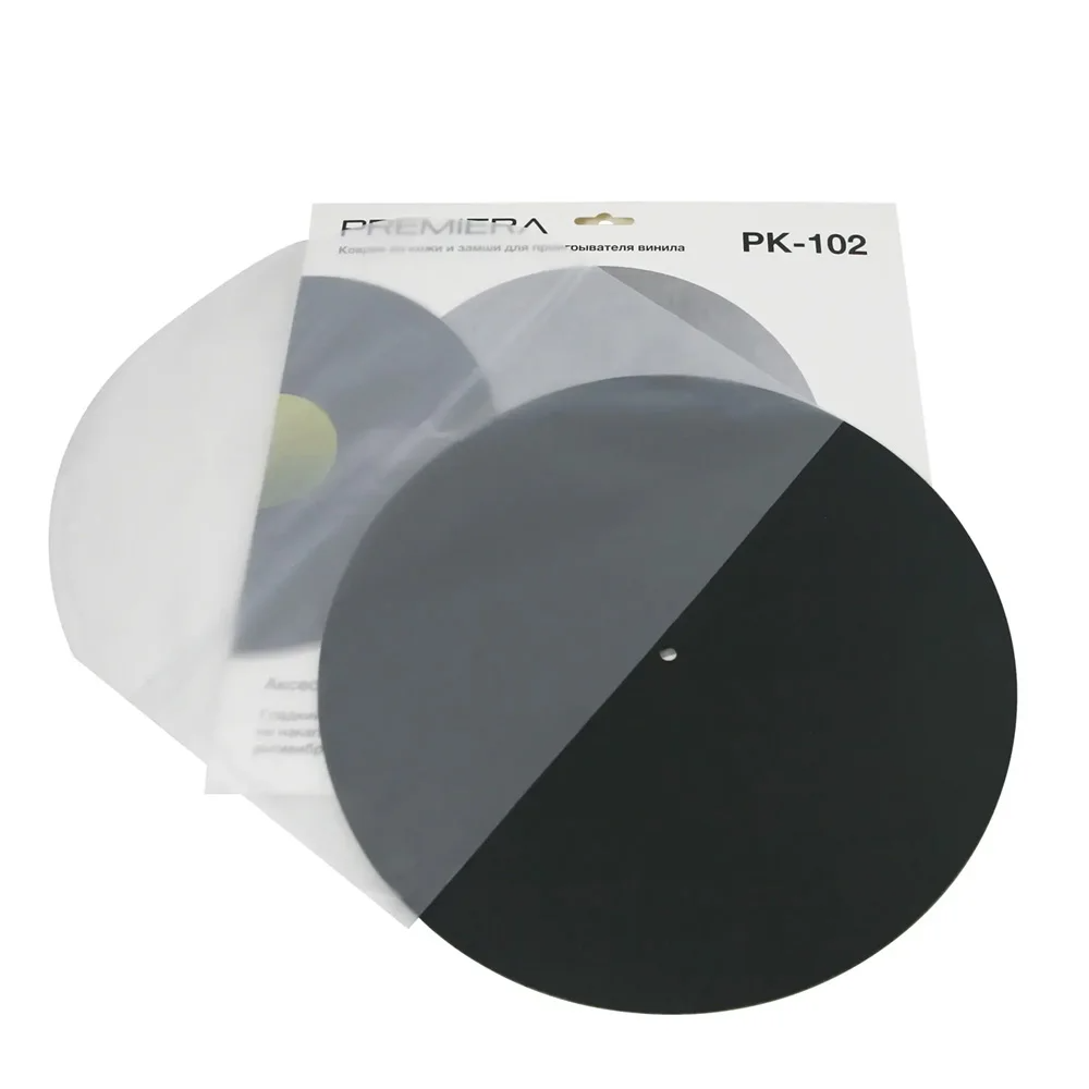 PREMIERA PK-102 коврик из кожи и замши для проигрывателя винила