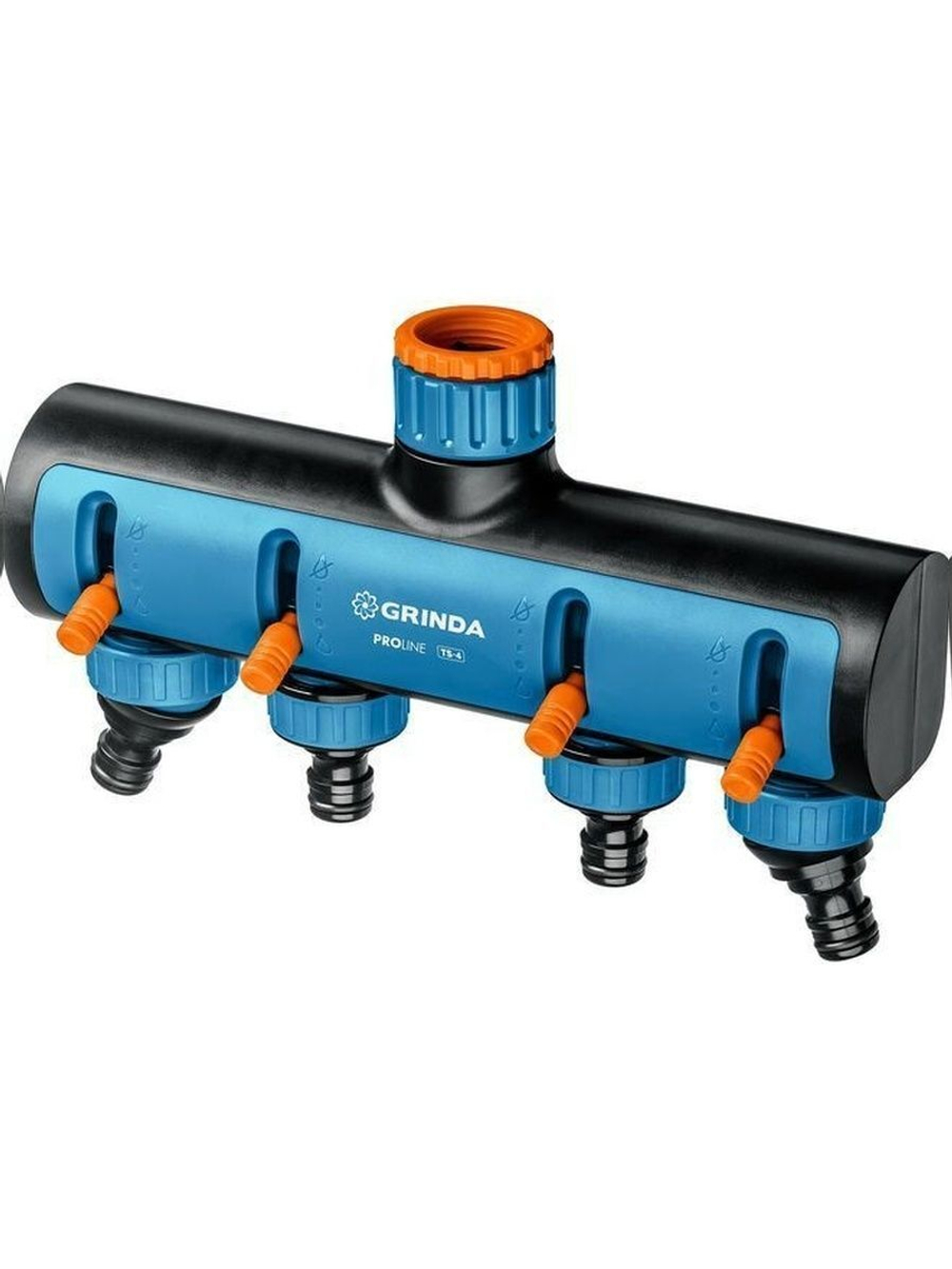 Поливочный распределитель GRINDA PROLine TS-4 четырехканальный, с внутренней резьбой 3/4"-1"