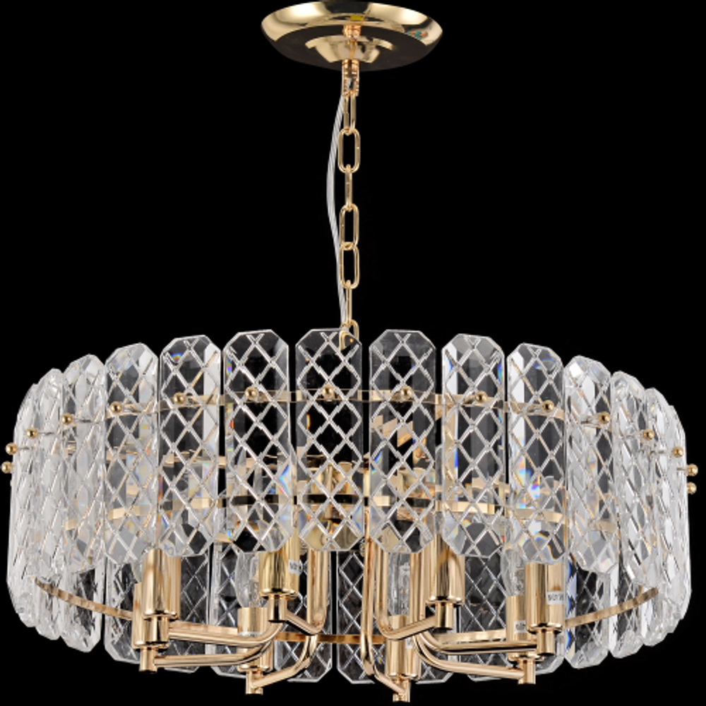 Люстра Rivoli Sylvia 1049-308 8 х Е14 40 Вт хрусталь | Rivoli