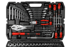 Набор инструментов STARTUL PRO Stuttgart 1/4", 3/8", 1/2" 6 граней, 142 предмета PRO-142S