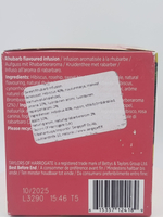 Чай травяной Taylors of Harrogate Sweet Rhubarb со сладким ревенем, 20 пакетиков, 50 г (из Финляндии)
