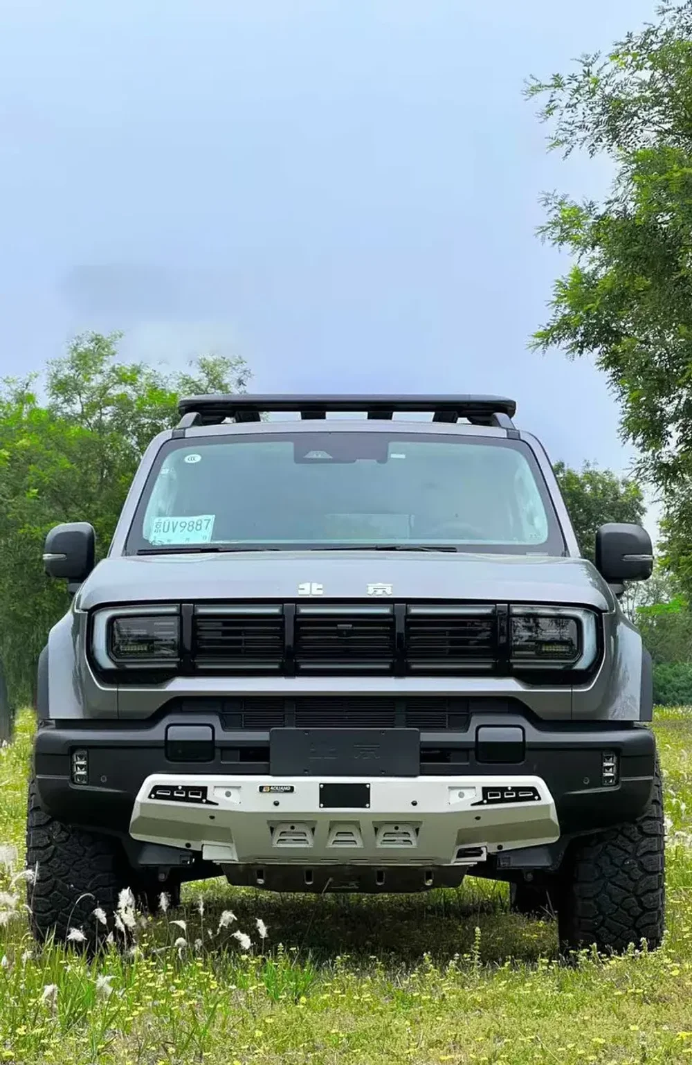 Силовой передний бампер для BAIC BJ40 2023+ БАЙК Стальной бампер