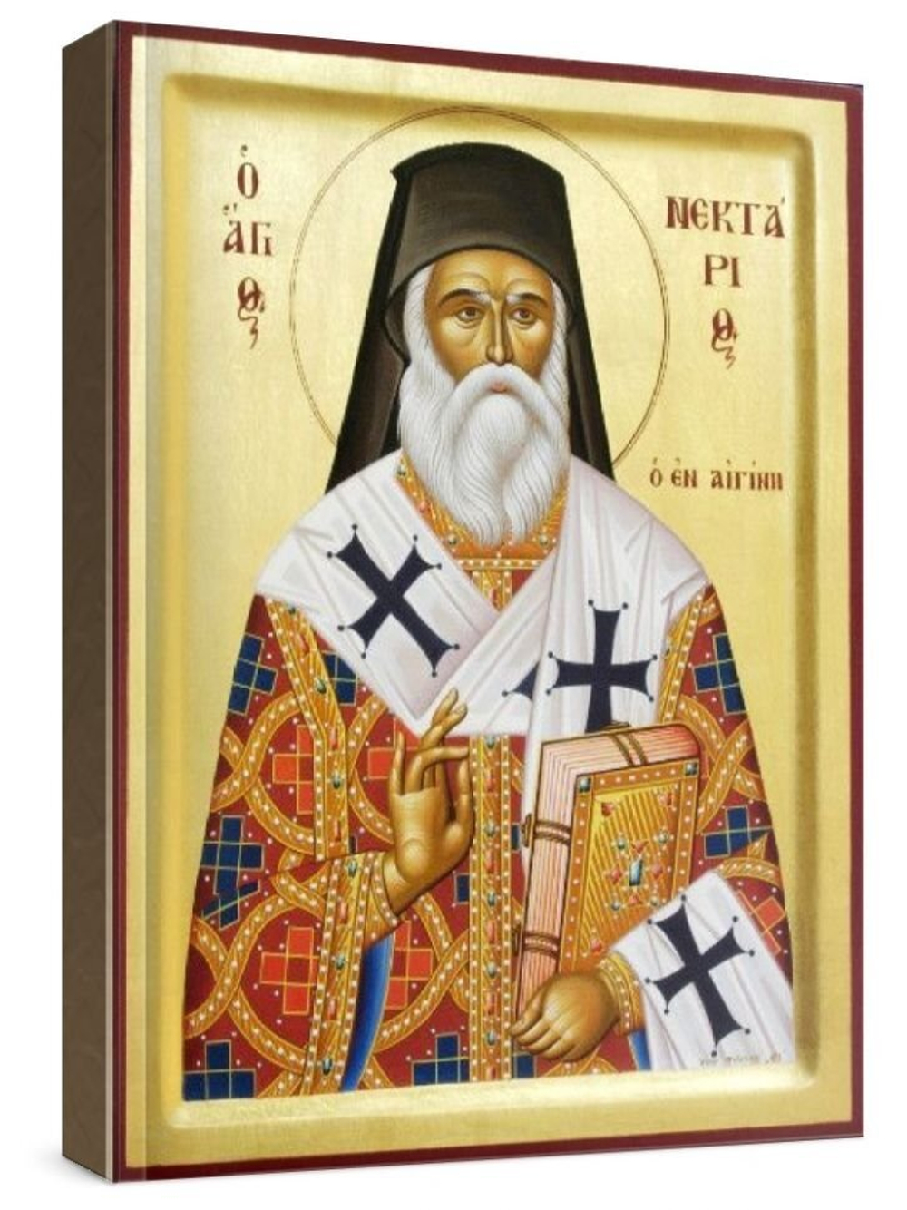 Нектарий Эгинский (рукописная икона)