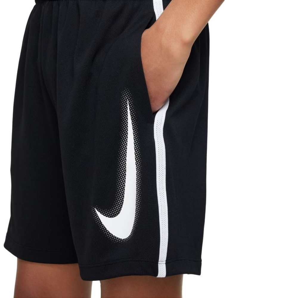 Детские теннисные шорты Nike Boys Dri-Fit Multi+ Graphic Training - black/white/white
