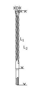 Сверло PowerLS-plus по бетону (5x200/265 мм; SDS-plus) HAWERA F00Y265161
