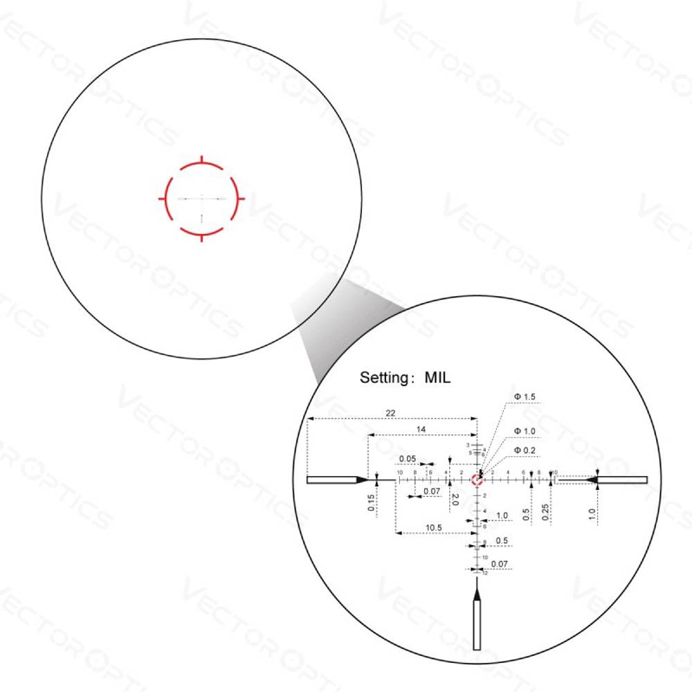 Оптический прицел Vector Optics FFP Continental x10 1-10x28 ED FFP VET-RAR