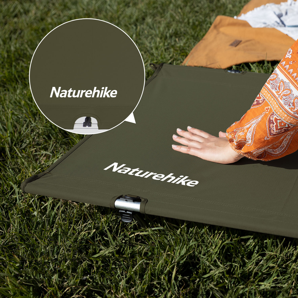 Раскладушка Naturehike XJC05, 190х65х15 см, до 150 кг, темно-зеленая, артикул NH20JJ001-AGR