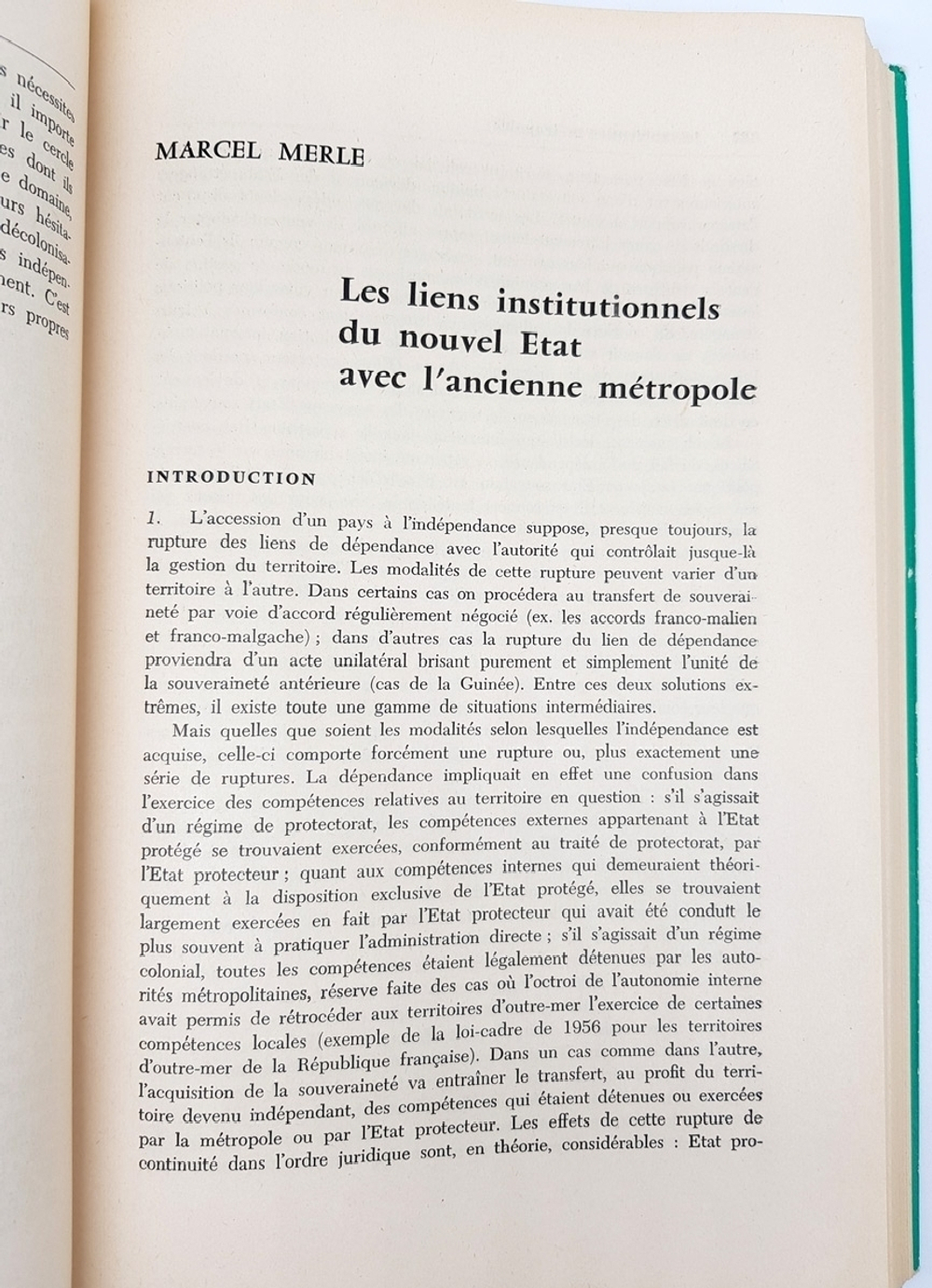 "Les nouveaux etats dans les relations internationales"