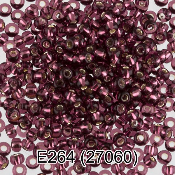 Бисер Gamma 10/0 (2.3 мм), 50 г (10х5 г), E264 сиреневый, 27060, круглый 5
