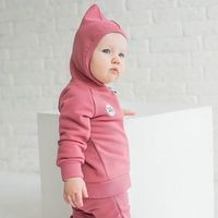 Толстовка с капюшоном "Пыльная роза" 0+