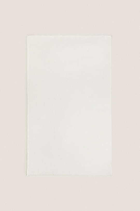 ZARA HOME ОДНОТОННЫЙ ПЛЕД, ЭКРЮ