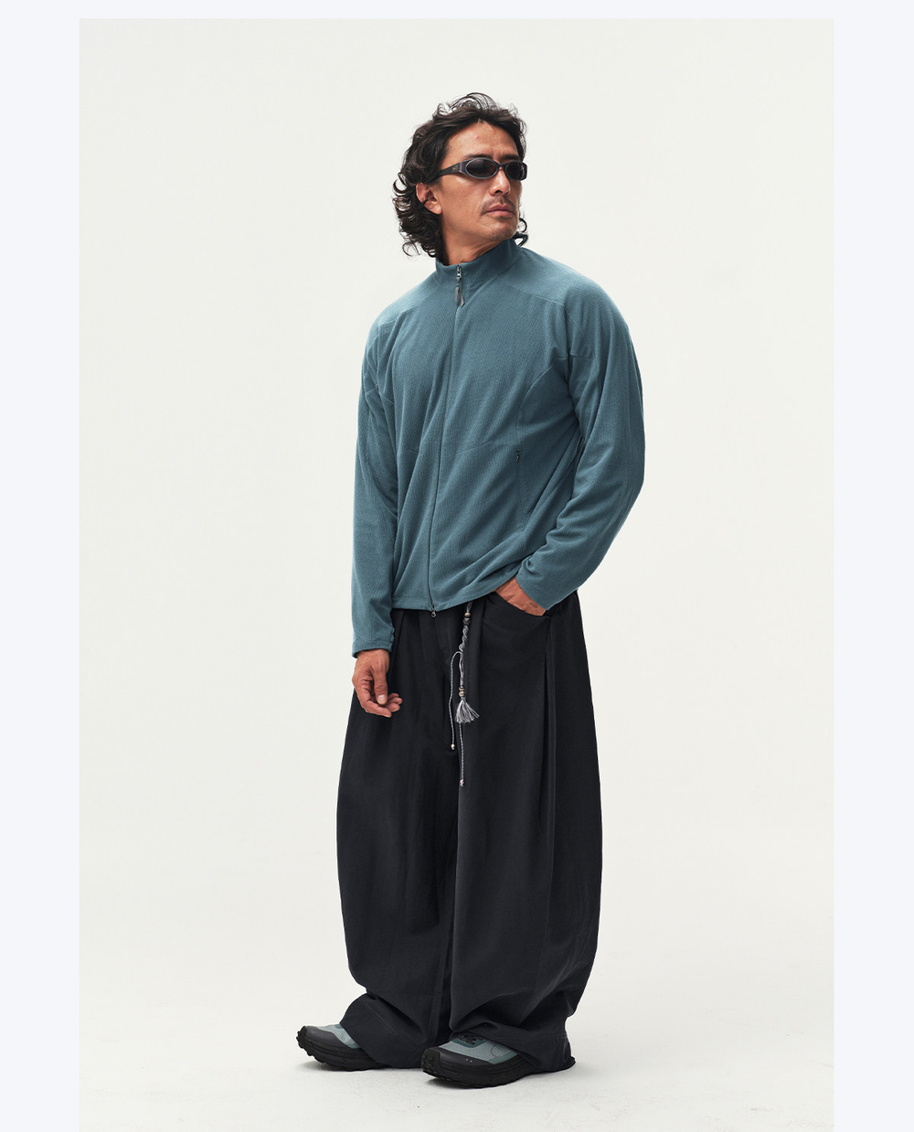 Свитшот Nothomme BlueMonte Full-zip Polartec серо-голубой
