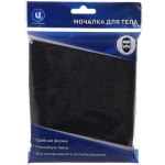 Мочалка для тела мужская «Японская», цвет черный, 30*90см✦