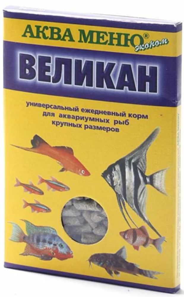 Корм Аква Меню "Великан" для крупных аквариумных рыб, 35 г