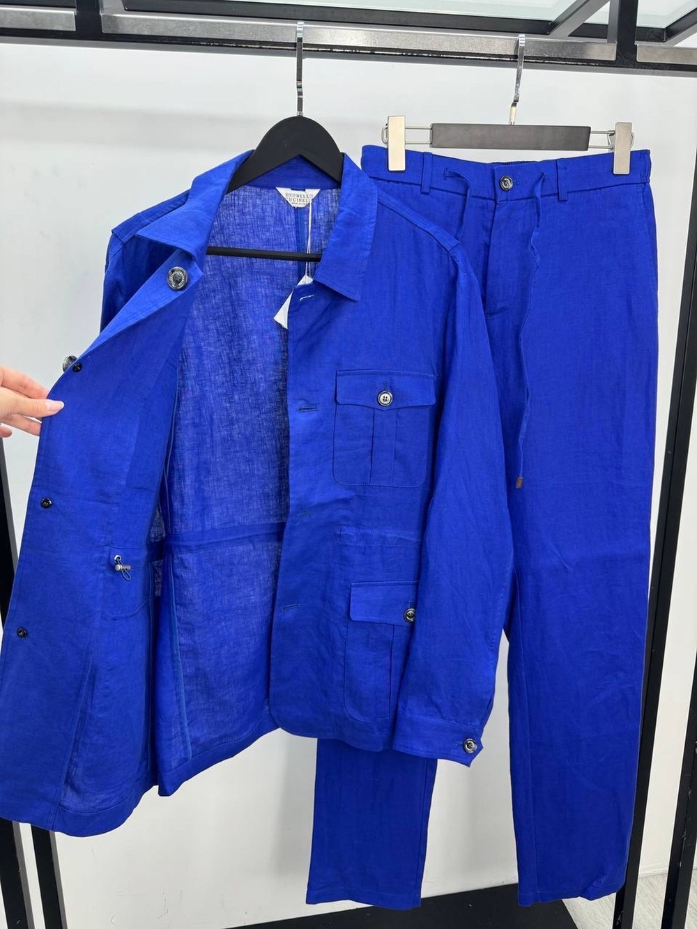 Льняной костюм Brunello Cucinelli