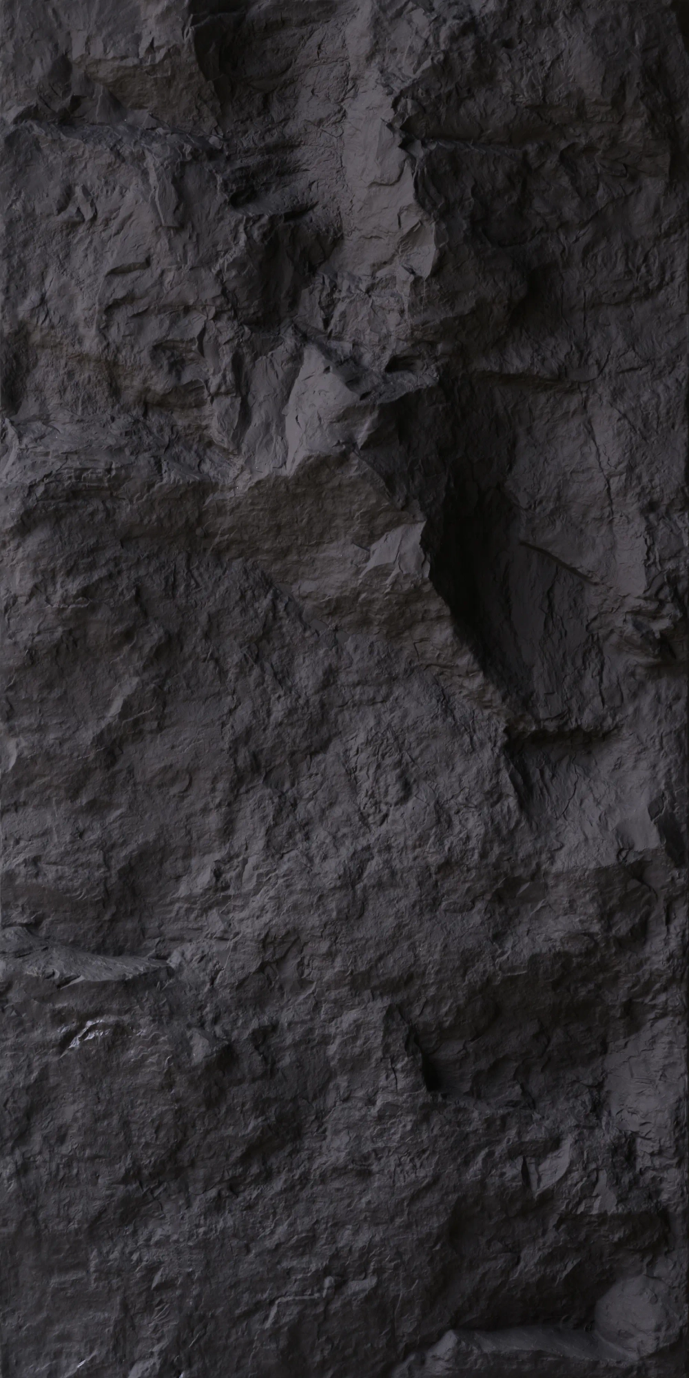 НЛ-06, Полиуретановая панель под камень, Чистый Черный / PU ROCK STONE PURE BLACK HL-06