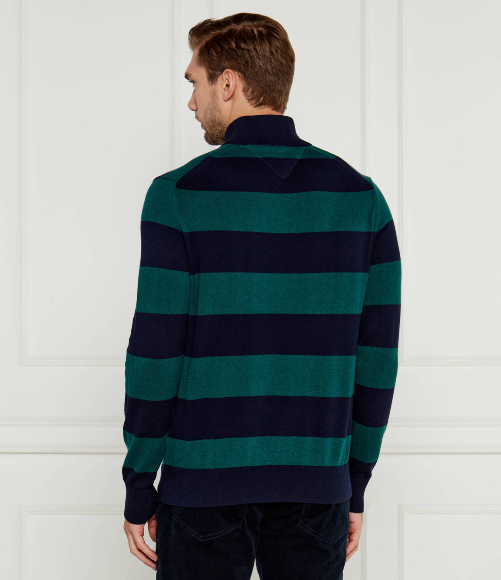 свитер zip mock Tommy Hilfiger - темно-синий(MW0MW28049)